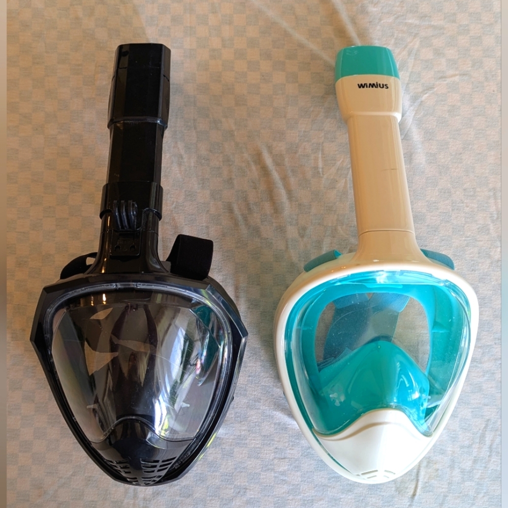 ❌ SOLD ❌ Pair of Full Face Snorkel Masks